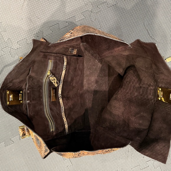 Michael Kors Collection Large Miranda Python Tote - Picture 5 of 5